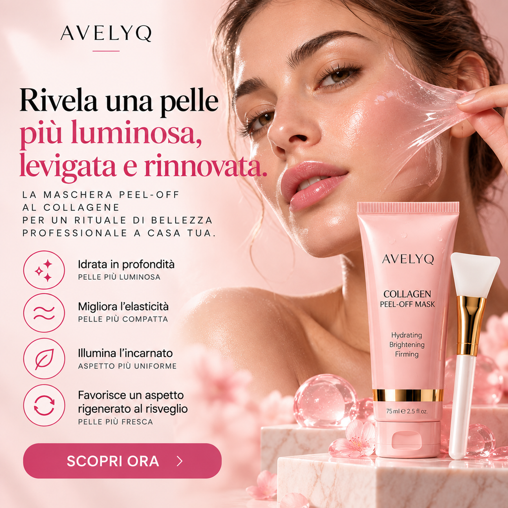 Maschera peel-off al collagene